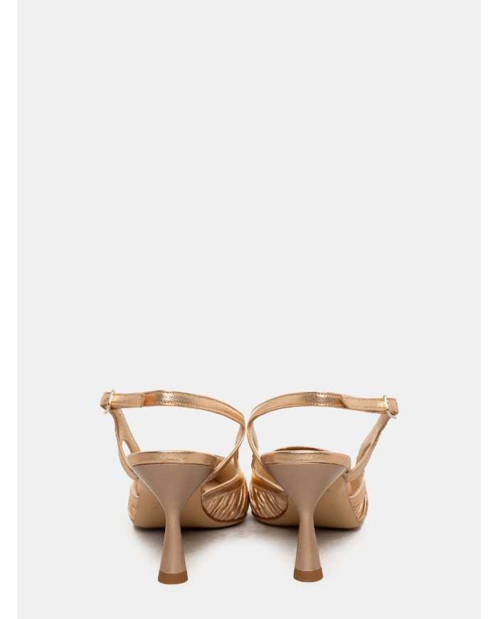 Walter Violet Sandalo slingback laminato