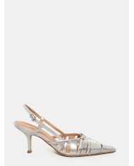 LELLA BALDI Sandalo slingback in laminato