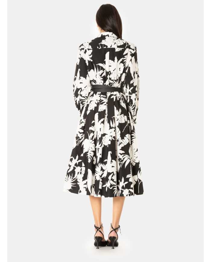 MAXMARA STUDIO Abito in popeline stampato