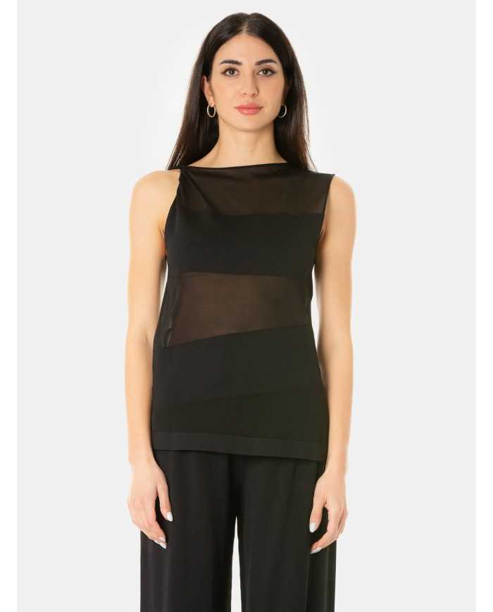 LIVIANA CONTI Maglia con trasparenza