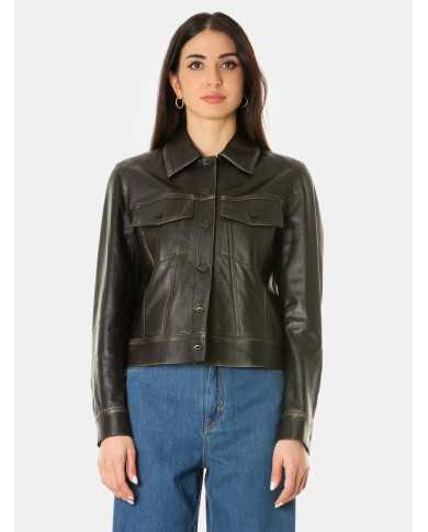 LIVIANA CONTI Chiodo in pelle