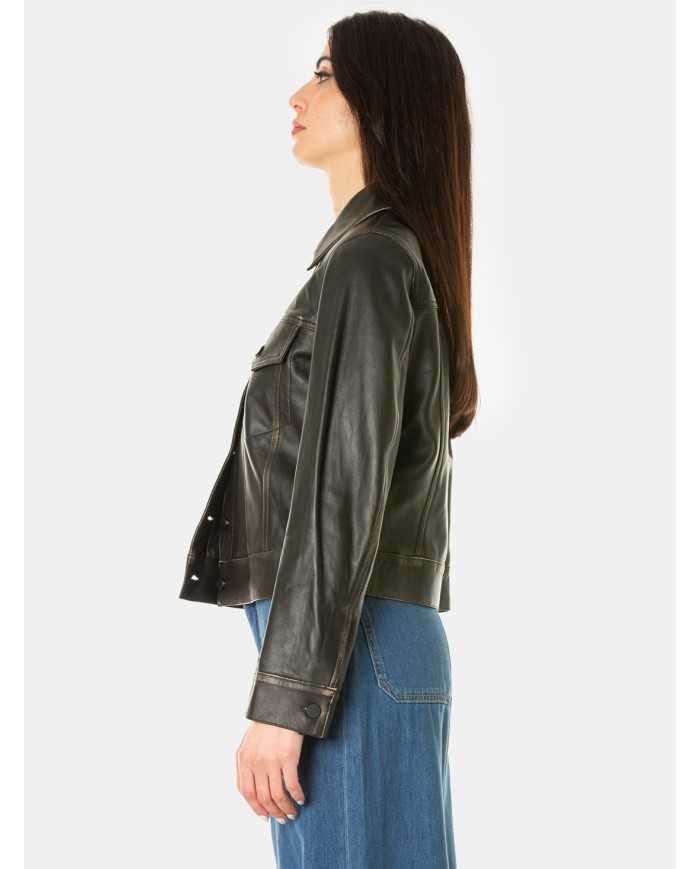 LIVIANA CONTI Chiodo in pelle