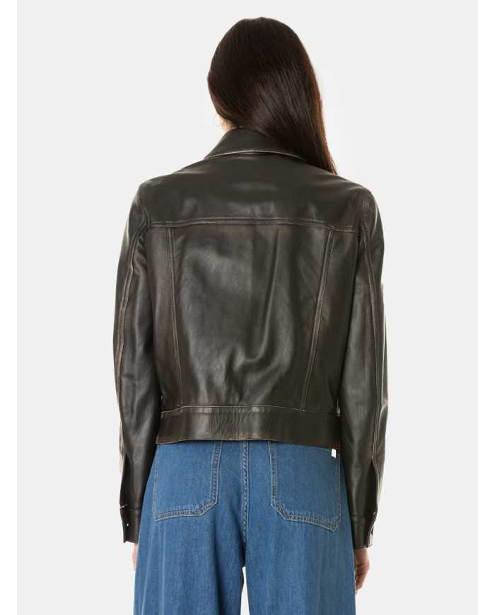 LIVIANA CONTI Chiodo in pelle