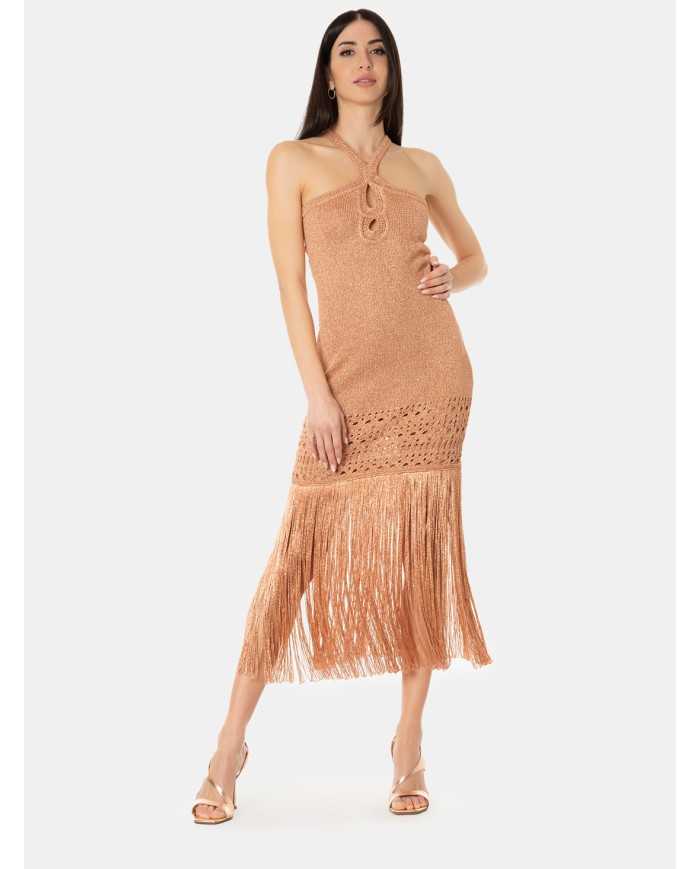 SIMONA CORSELLINI Abito con frange