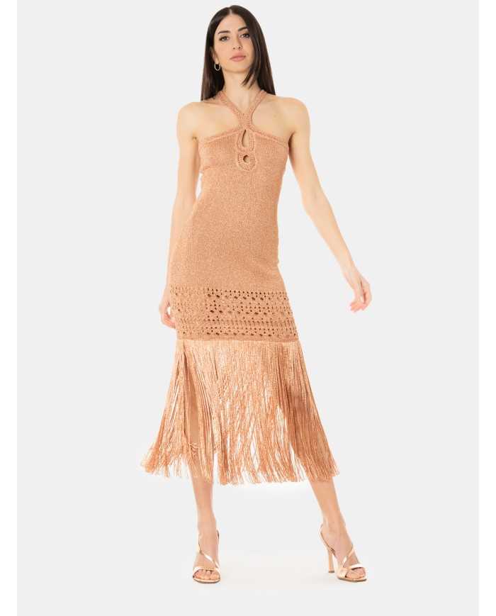 SIMONA CORSELLINI Abito con frange