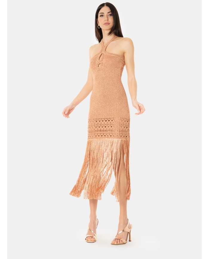 SIMONA CORSELLINI Abito con frange
