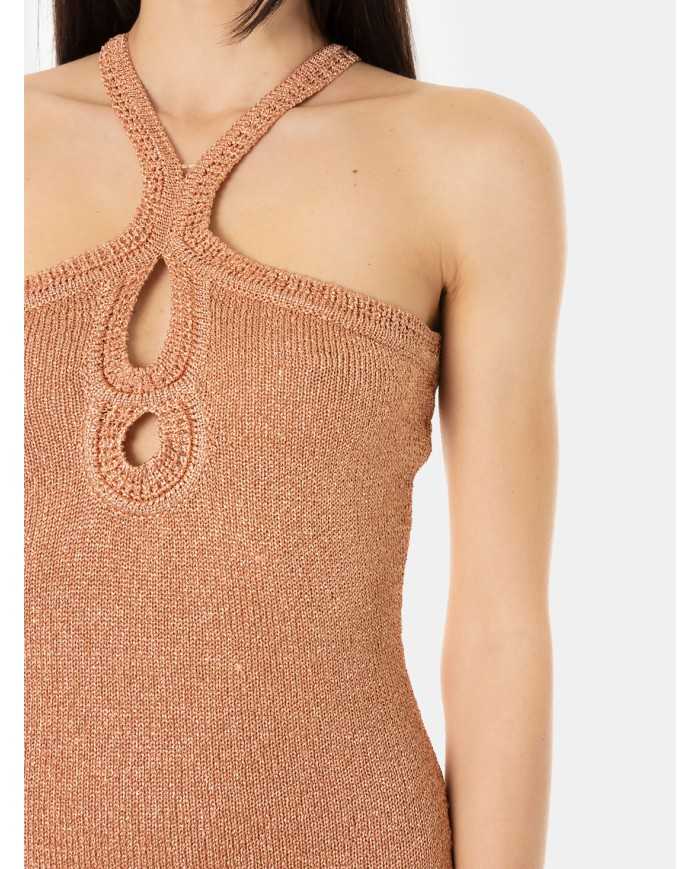 SIMONA CORSELLINI Abito con frange