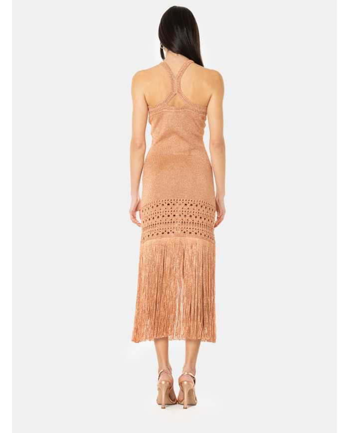 SIMONA CORSELLINI Abito con frange