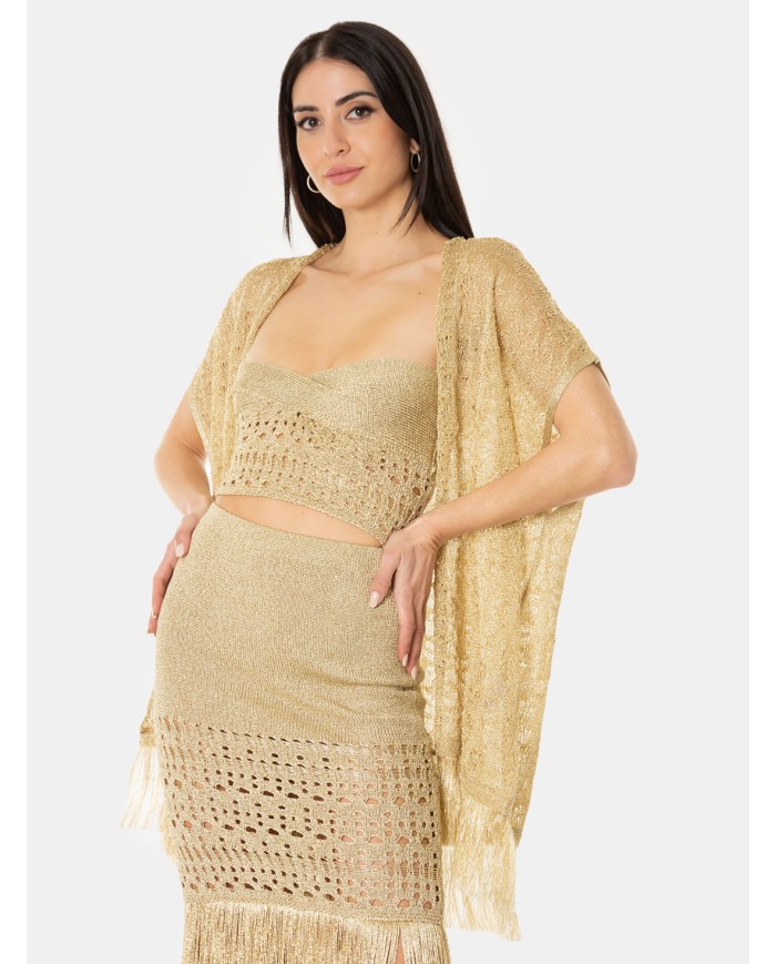 SIMONA CORSELLINI Cardigan con frange