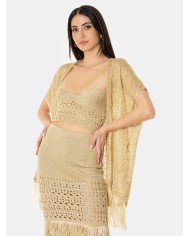 SIMONA CORSELLINI Cardigan con frange