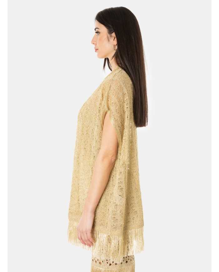 SIMONA CORSELLINI Cardigan con frange