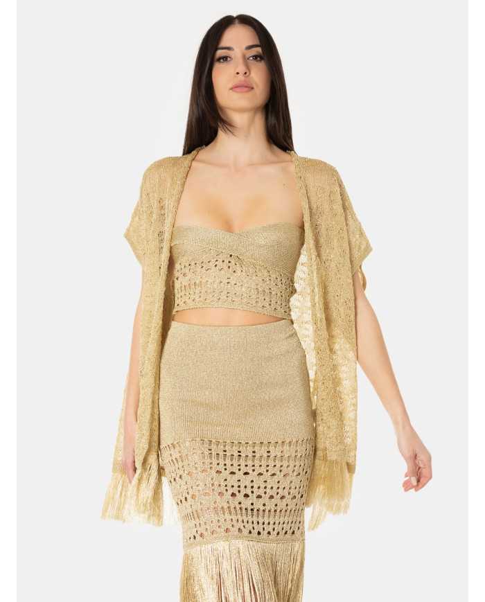 SIMONA CORSELLINI Cardigan con frange