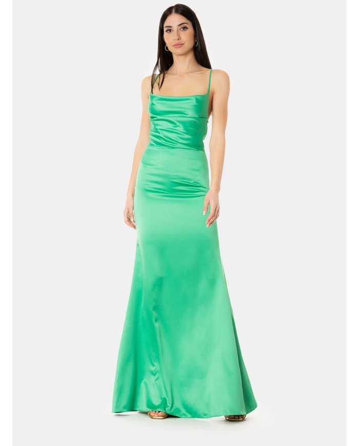 Actualee Abito in raso elegante