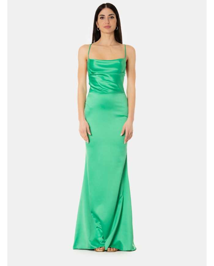 Actualee Abito in raso elegante