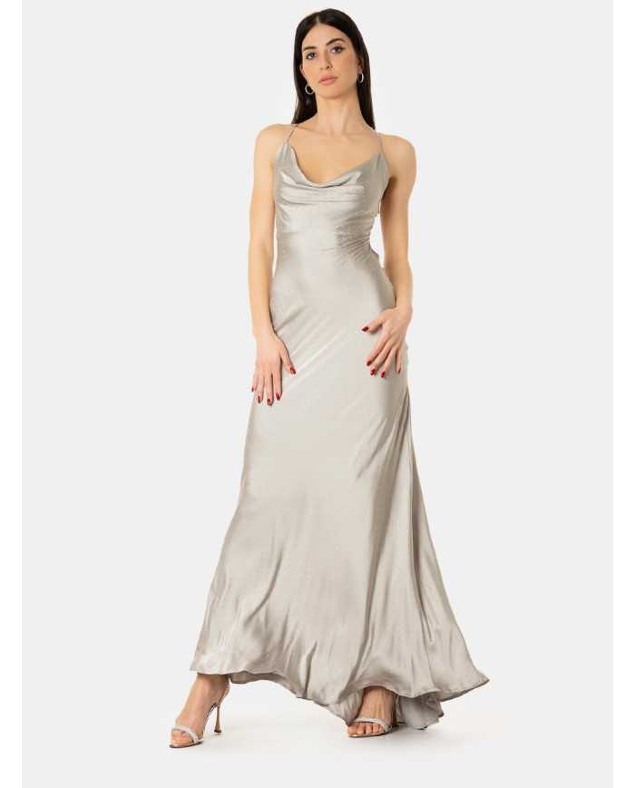 Actualee Abito con micro strass