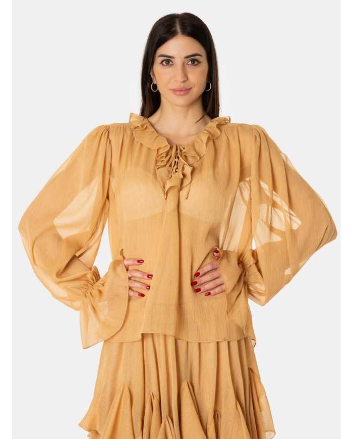 Actualee Camicia con rouches