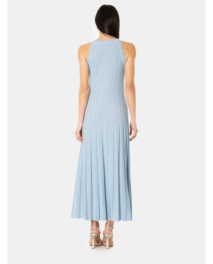 D.EXTERIOR Abito lungo cristalli