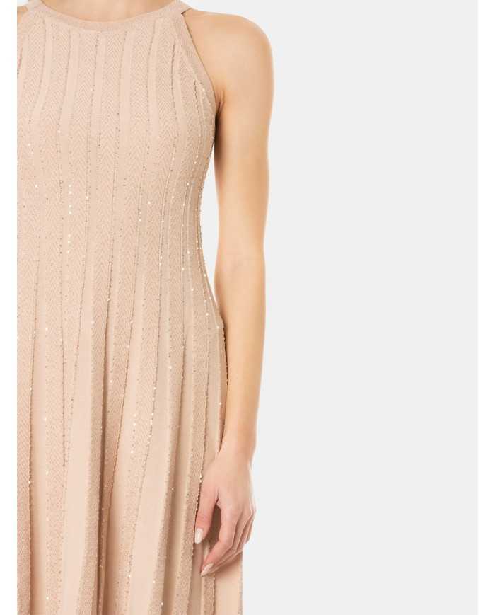 D.EXTERIOR Abito corto cristalli