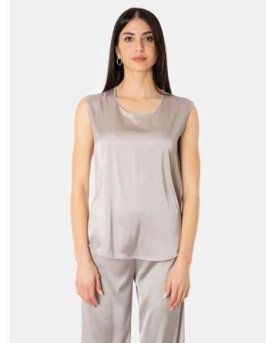 D.EXTERIOR Top in raso