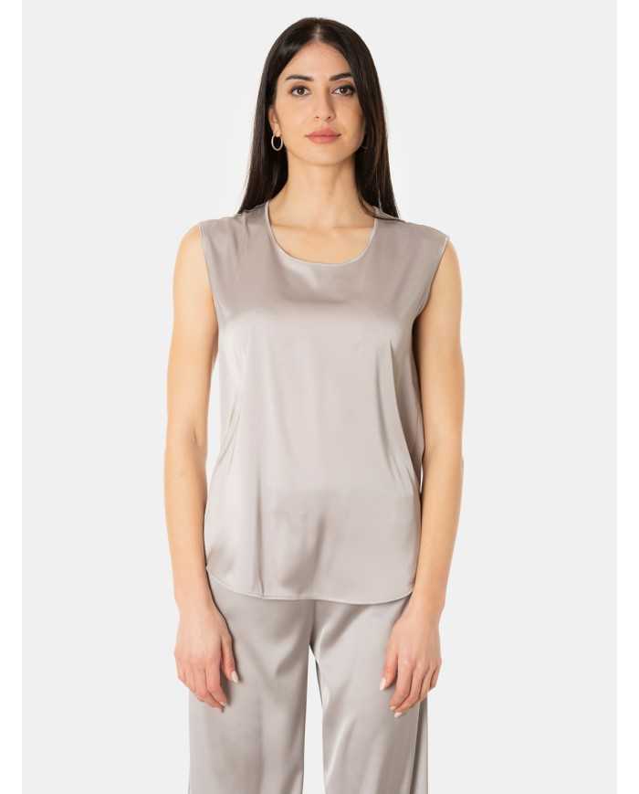 D.EXTERIOR Top in raso