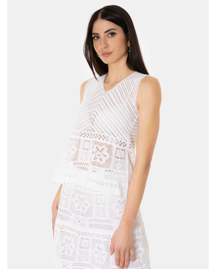 D.EXTERIOR Top in pizzo