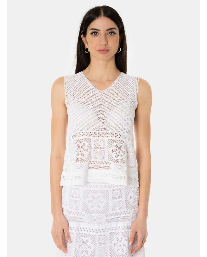 D.EXTERIOR Top in pizzo