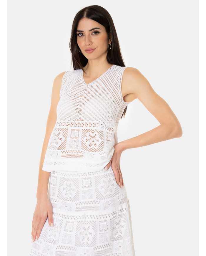 D.EXTERIOR Top in pizzo