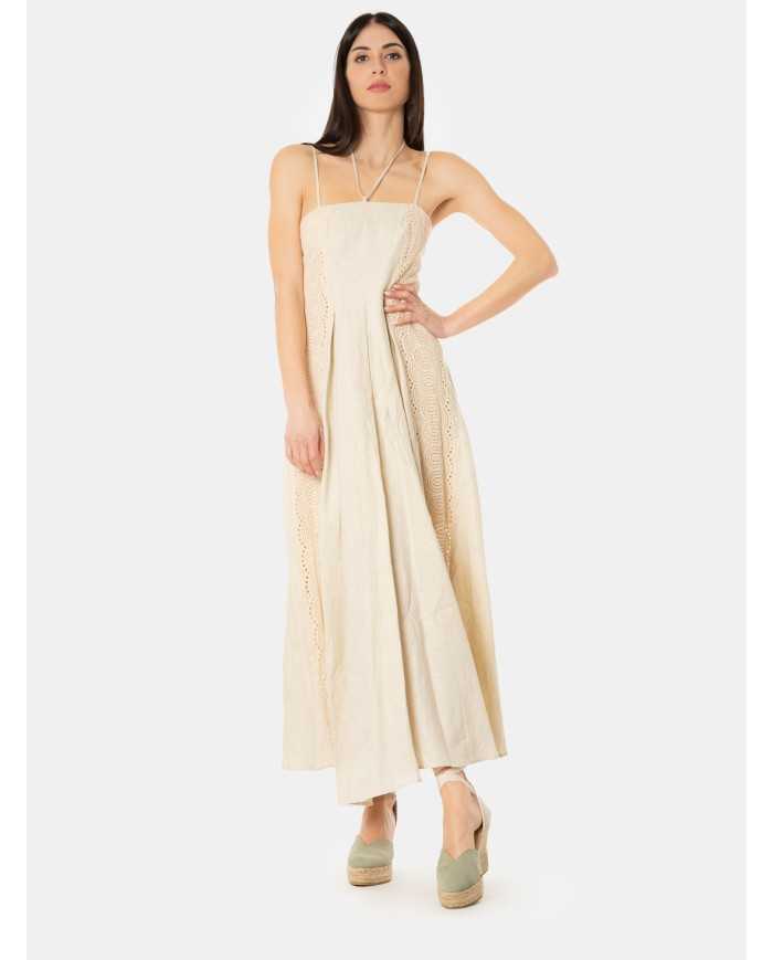 ISABELLE BLANCHE paris Abito in lino con bustier