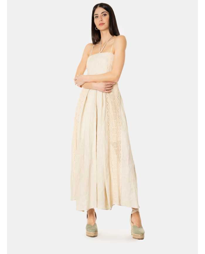 ISABELLE BLANCHE paris Abito in lino con bustier