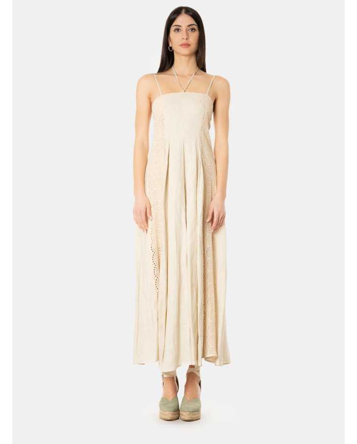 ISABELLE BLANCHE paris Abito in lino con bustier