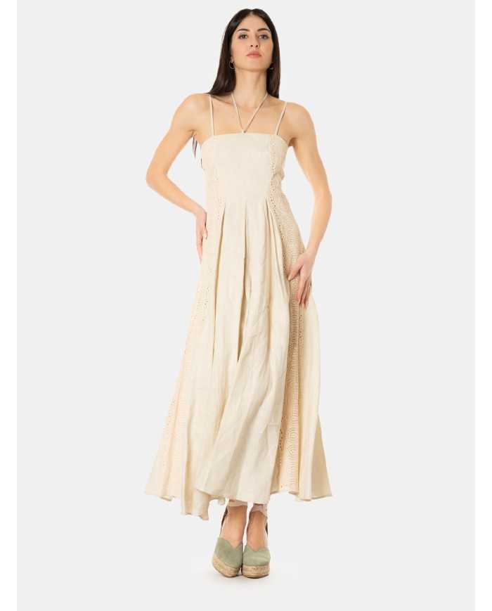 ISABELLE BLANCHE paris Abito in lino con bustier