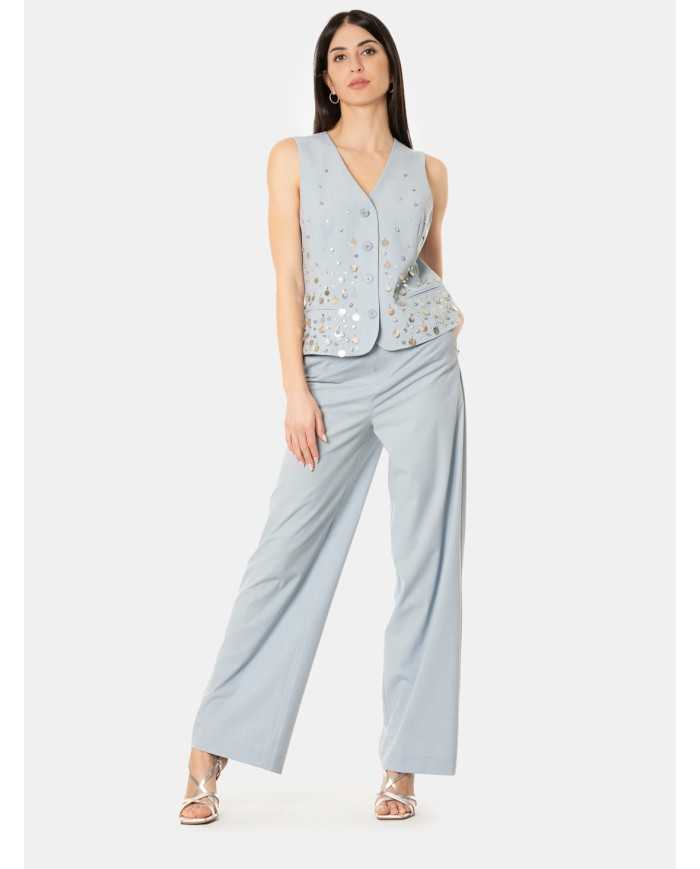 ISABELLE BLANCHE paris Gilet con ricami