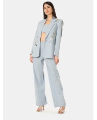 ISABELLE BLANCHE paris Blazer monopetto con ricami