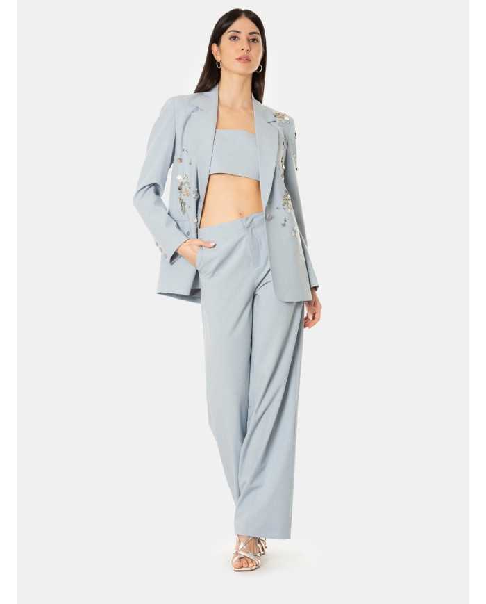 ISABELLE BLANCHE paris Blazer monopetto con ricami