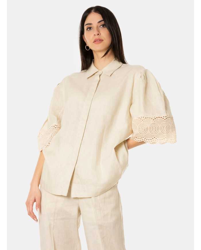 ISABELLE BLANCHE paris Camicia in lino