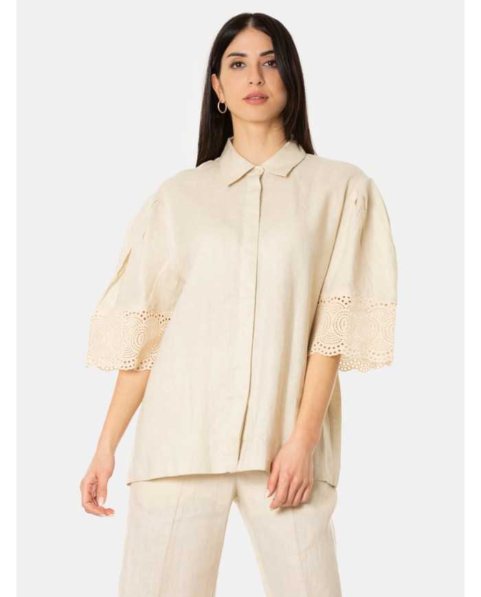 ISABELLE BLANCHE paris Camicia in lino