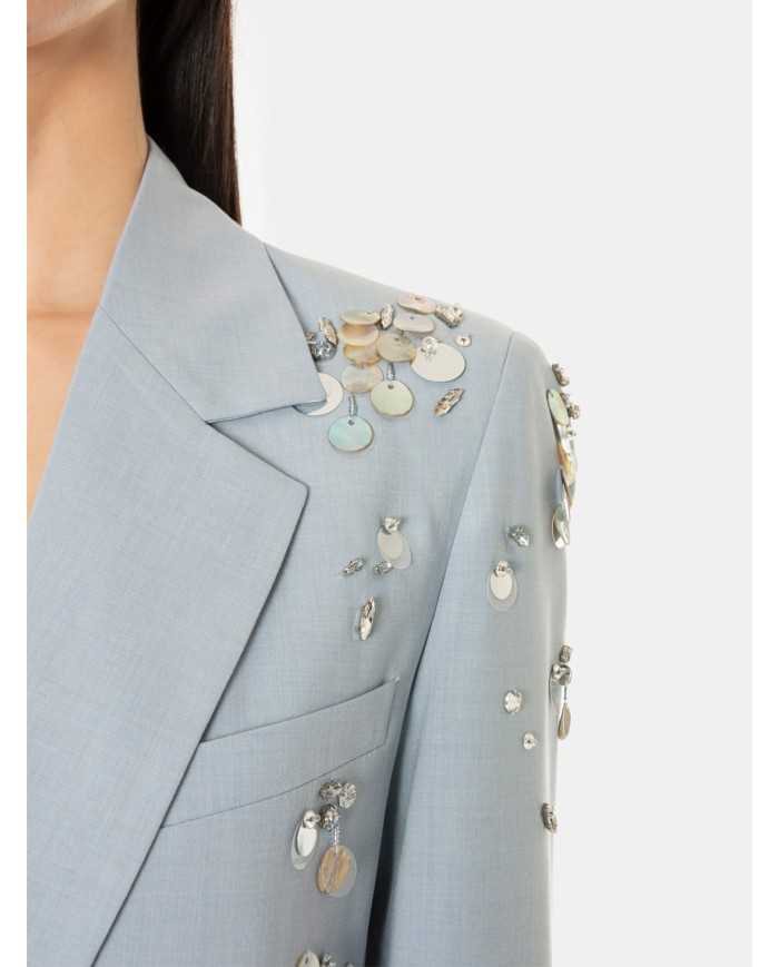 ISABELLE BLANCHE paris Blazer monopetto con ricami