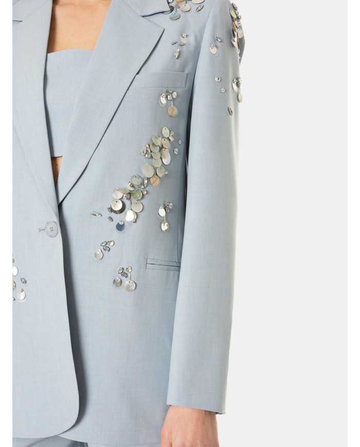 ISABELLE BLANCHE paris Blazer monopetto con ricami