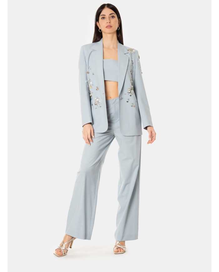 ISABELLE BLANCHE paris Blazer monopetto con ricami