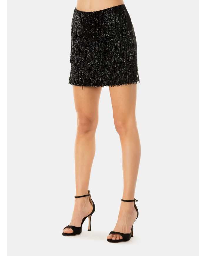 ISABELLE BLANCHE paris Gonna mini con frange