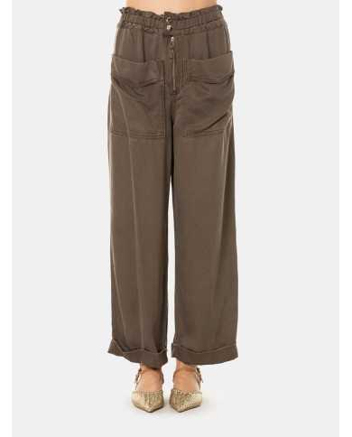 ISABELLE BLANCHE paris Pantalone in denim con tasconi