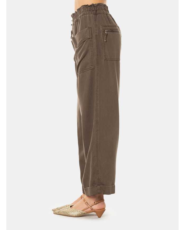 ISABELLE BLANCHE paris Pantalone in denim con tasconi