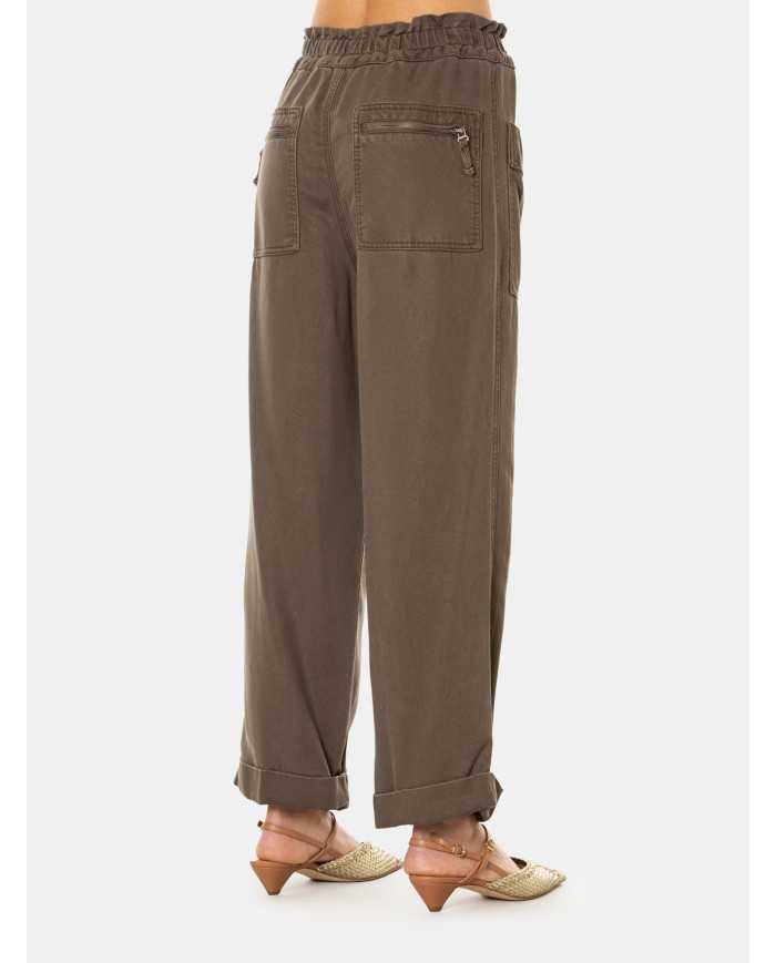 ISABELLE BLANCHE paris Pantalone in denim con tasconi