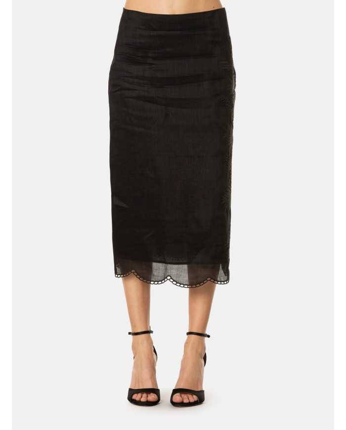 MAXMARA STUDIO Gonna con ricamo