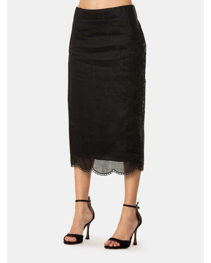MAXMARA STUDIO Gonna con ricamo