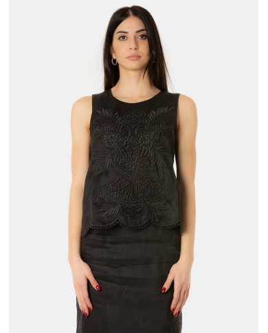 MAXMARA STUDIO Top con ricamo
