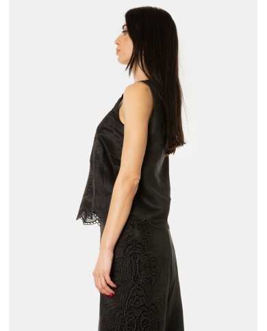 MAXMARA STUDIO Top con ricamo