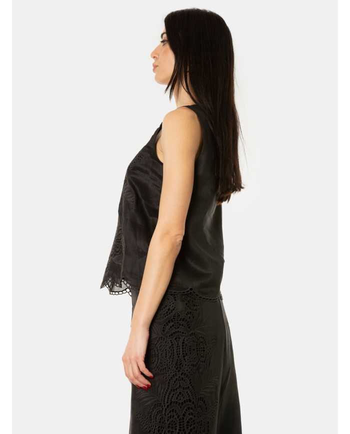 MAXMARA STUDIO Top con ricamo