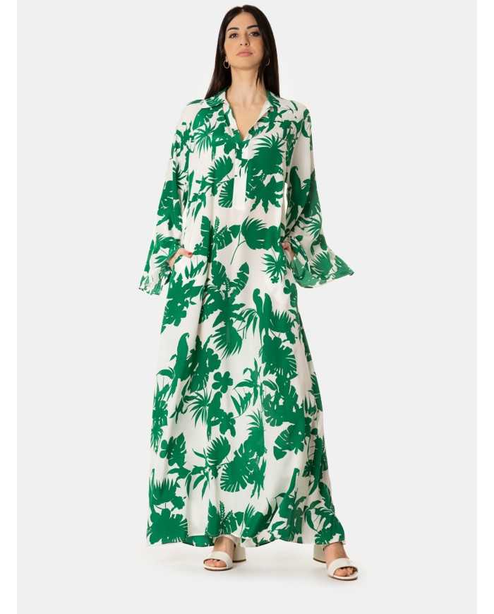 MAXMARA STUDIO Abito in seta a fantasia