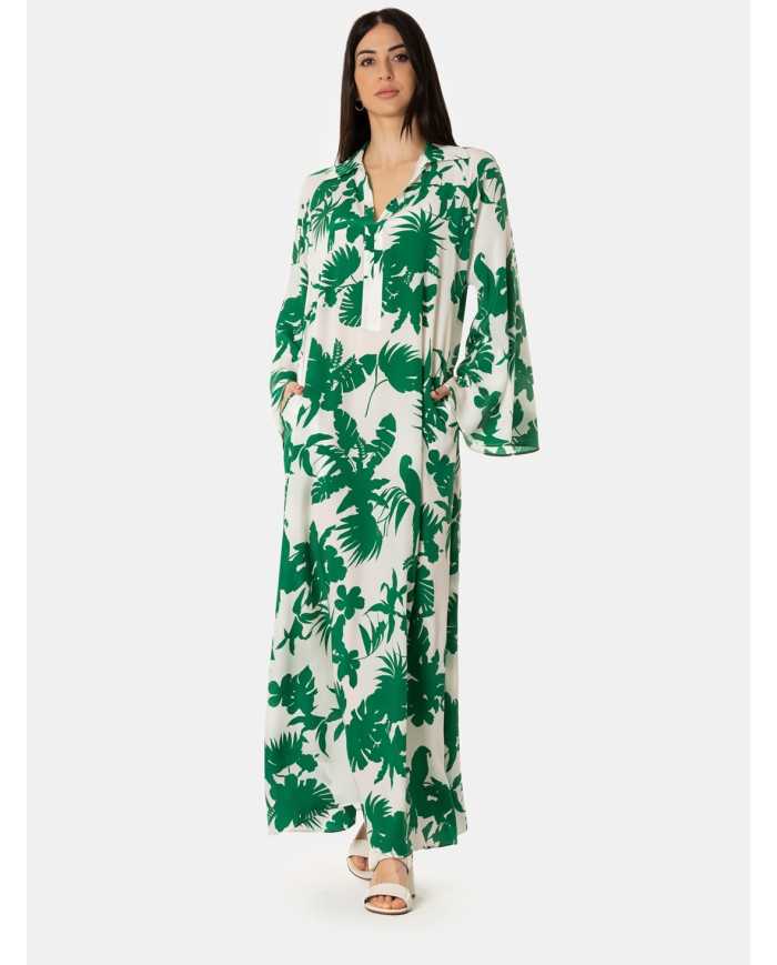 MAXMARA STUDIO Abito in seta a fantasia